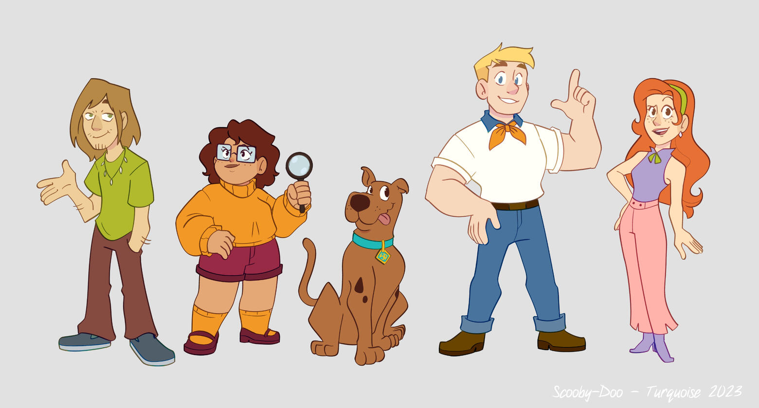 Scooby Doo Lineup - Fanart